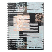 Geometrische vormen en strepen notitieboek (Voorkant)