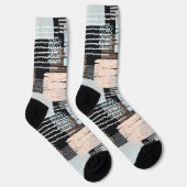 Geometrische vormen en strepen sokken (Rechts)