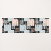 Geometrische vormen en strepen yogamat (Achterkant (horizontaal))