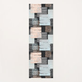 Geometrische vormen en strepen yogamat (Voorkant)