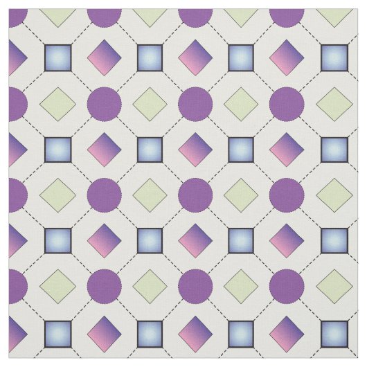 Geometrische vormen Fabric Pattern Stof (Swatch)