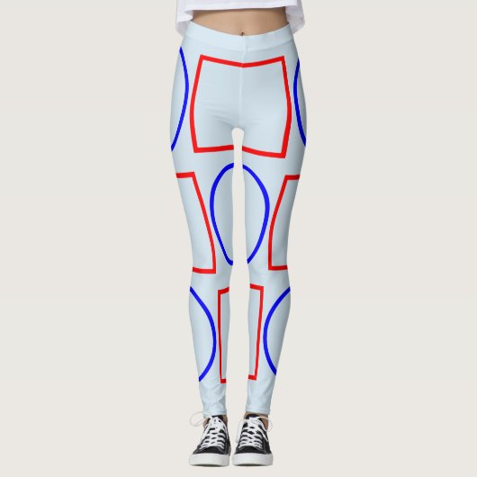 Geometrische vormen Funky-Leggings Leggings (Voorkant)