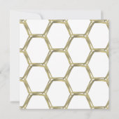 Geometrische vormen Gold sparen de data foto Kaart (Achterkant)