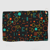 Geometrische vormen golfhanddoek (Horizontaal)