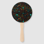 Geometrische vormen handwaaier (Achterkant)