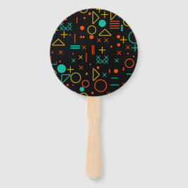 Geometrische vormen handwaaier