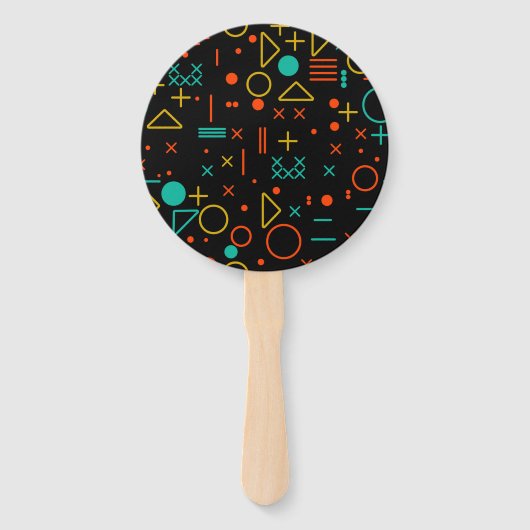 Geometrische vormen handwaaier (Voorkant)