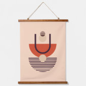 Geometrische vormen hedendaagse kunst hangend wandkleed (Voorkant 3)