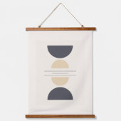 Geometrische vormen in drie samenstellingen hangend wandkleed (Voorkant 2)