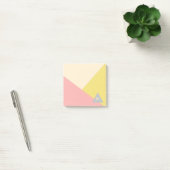 Geometrische Vormen in Pasteltinten met Monogram Post-it® Notes (Kantoor)