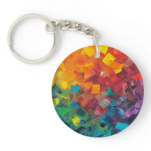 Geometrische vormen in regenboogkleuren