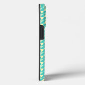 Geometrische vormen in turquoise en geel Case-Mate iPhone case (Achterkant / Rechts)