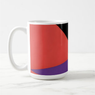 Geometrische vormen in verschillende kleuren koffiemok