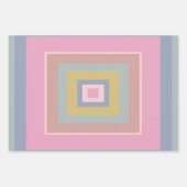 Geometrische vormen Kieuwpatroon in pasteelkleuren Inpakpapier Vel (Voorkant 2)