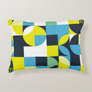 Geometrische vormen, kleurrijke abstracte achtergr accent kussen