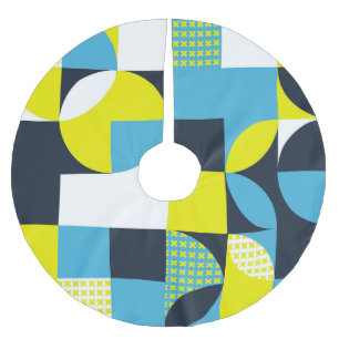 Geometrische vormen, kleurrijke abstracte achtergr kerstboom rok