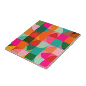 Geometrische vormen Kleurrijke Abstracte Patroon R Tegeltje (Zijkant)