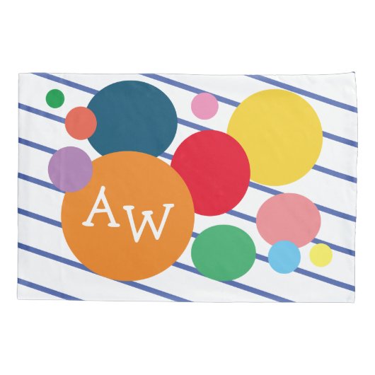 Geometrische vormen Kleurrijke kinderkamer Decor Kussensloop (Achterkant)