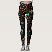 Geometrische vormen leggings (Voorkant)