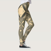 Geometrische vormen Leggings - Stijlvol naadloos p (Rechts)