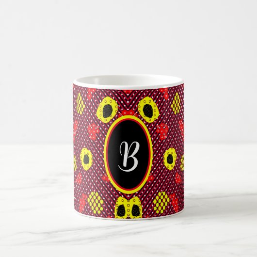 Geometrische vormen magische mok (Center)