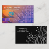 Geometrische vormen | Microchiptechnologie Visitekaartje (Voorkant / Achterkant)