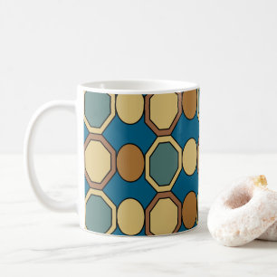 Geometrische Vormen Mid Century Modern Stijl Koffiemok