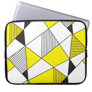 Geometrische vormen: Minimalistisch naadloos patro Laptop Sleeve