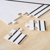 Geometrische vormen: Minimalistisch naadloos patro Legpuzzel (Zijkant)