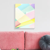 Geometrische vormen Moderne Kleurrijke Verpakte Ku Canvas Afdruk (Insitu (Woonkamer))