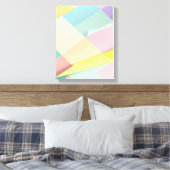 Geometrische vormen Moderne Kleurrijke Verpakte Ku Canvas Afdruk (Insitu (Slaapkamer))