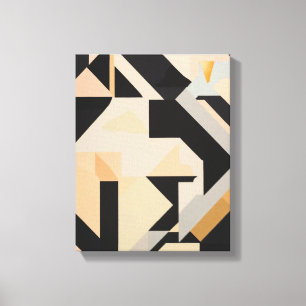 Geometrische vormen Moderne Kleurrijke Verpakte Ku Canvas Afdruk