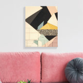 Geometrische vormen Moderne Kleurrijke Verpakte Ku Canvas Afdruk (Insitu (Woonkamer))