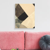 Geometrische vormen Moderne Kleurrijke Verpakte Ku Canvas Afdruk (Insitu (Woonkamer))