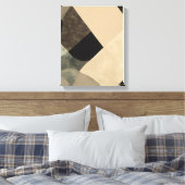 Geometrische vormen Moderne Kleurrijke Verpakte Ku Canvas Afdruk (Insitu (Slaapkamer))