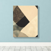Geometrische vormen Moderne Kleurrijke Verpakte Ku Canvas Afdruk (Insitu (Houten vloer))