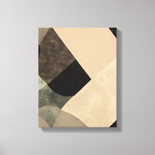 Geometrische vormen Moderne Kleurrijke Verpakte Ku Canvas Afdruk (Voorkant)