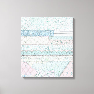 Geometrische vormen Moderne Kleurrijke Verpakte Ku Canvas Afdruk