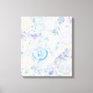 Geometrische vormen Moderne Kleurrijke Verpakte Ku Canvas Afdruk