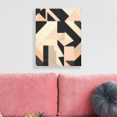Geometrische vormen Moderne Kleurrijke Verpakte Ku Canvas Afdruk (Insitu (Woonkamer))