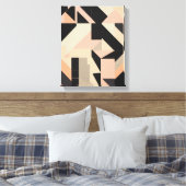 Geometrische vormen Moderne Kleurrijke Verpakte Ku Canvas Afdruk (Insitu (Slaapkamer))