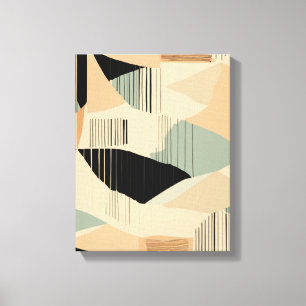 Geometrische vormen Moderne Kleurrijke Verpakte Ku Canvas Afdruk