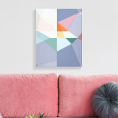 Geometrische vormen Moderne Kleurrijke Verpakte Ku Canvas Afdruk (Insitu (Woonkamer))