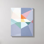 Geometrische vormen Moderne Kleurrijke Verpakte Ku Canvas Afdruk (Voorkant)