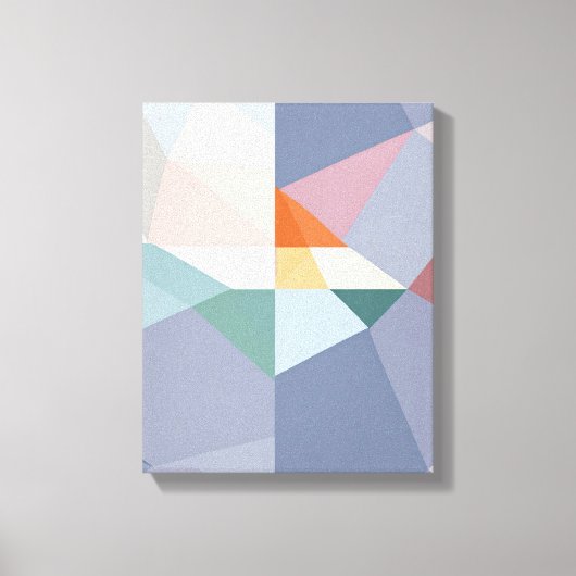 Geometrische vormen Moderne Kleurrijke Verpakte Ku Canvas Afdruk (Voorkant)