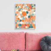 Geometrische vormen Moderne Kleurrijke Verpakte Ku Canvas Afdruk (Insitu (Woonkamer))