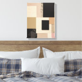 Geometrische vormen Moderne Kleurrijke Verpakte Ku Canvas Afdruk (Insitu (Slaapkamer))