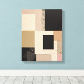Geometrische vormen Moderne Kleurrijke Verpakte Ku Canvas Afdruk (Insitu (Houten vloer))