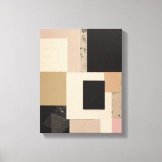 Geometrische vormen Moderne Kleurrijke Verpakte Ku Canvas Afdruk