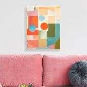 Geometrische vormen Moderne Kleurrijke Verpakte Ku Canvas Afdruk (Insitu (Woonkamer))